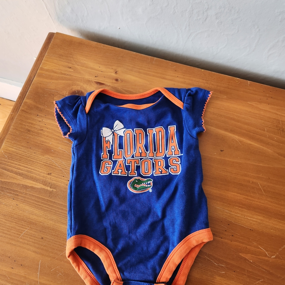 Florida Gators 6-9m Onsie in Blue and Orange